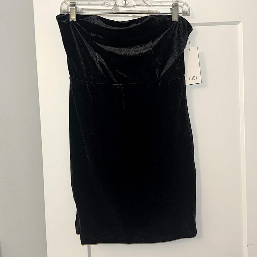 TOBI BLACK MINI DRESS NWT